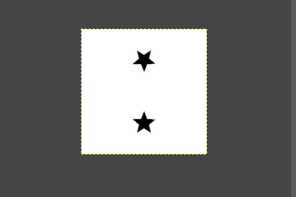 28. 頂点が真上を向いた星が描かれる