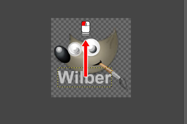 3. マウスの左ボタンでのドラッグでレイヤを移動 3. マウスの左ボタンでのドラッグでレイヤを移動